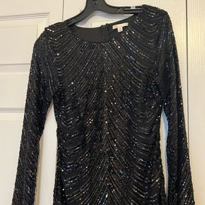 Sequin black dress